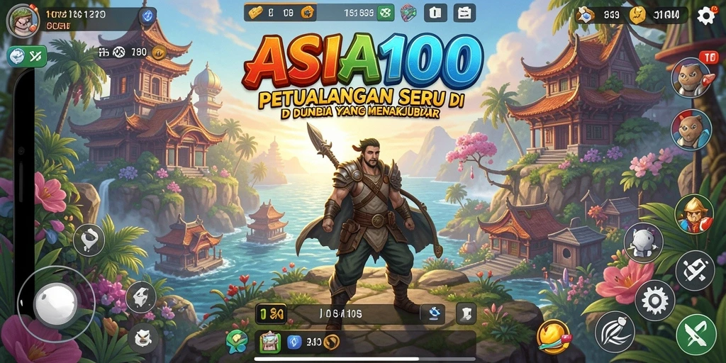 Tampilan gameplay menakjubkan di ASIA100 dengan beragam petualangan.
