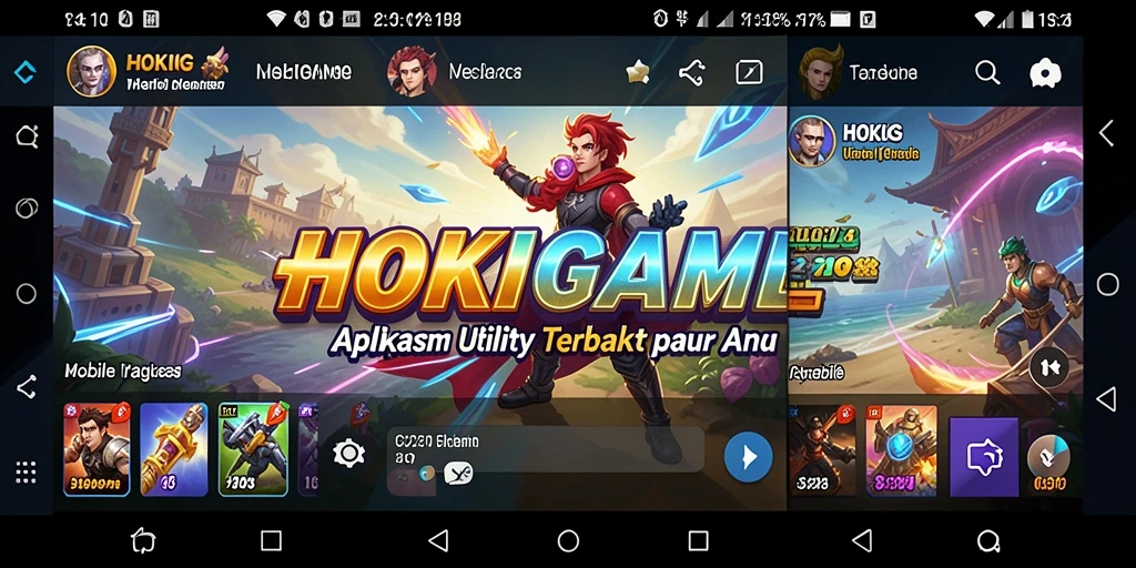 Tampilan antarmuka HOKIGAME yang intuitif dan menarik.