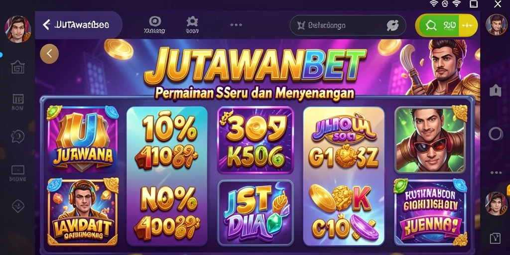 Tampilan gameplay <strong>JUTAWANBET</strong> yang seru dengan grafis memukau dan fitur menarik.