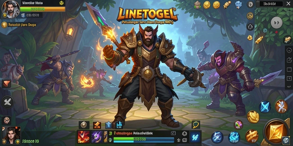 Gameplay seru dalam LINETOGEL dengan aksi ARPG mendebarkan.