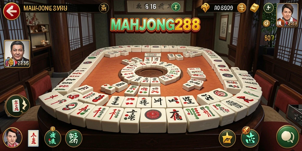 Tampilan gameplay seru dan menantang di MAHJONG288.