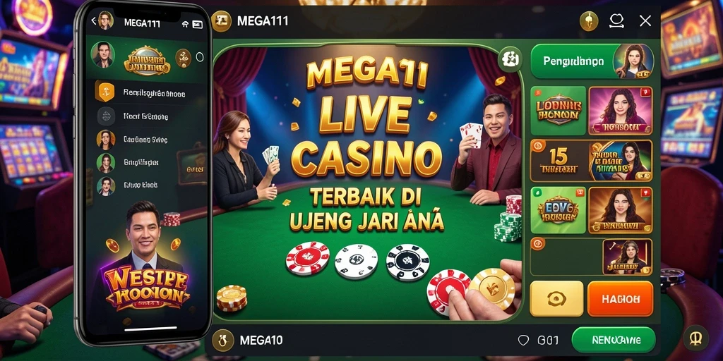 Gameplay Live Casino yang menegangkan dan menarik.