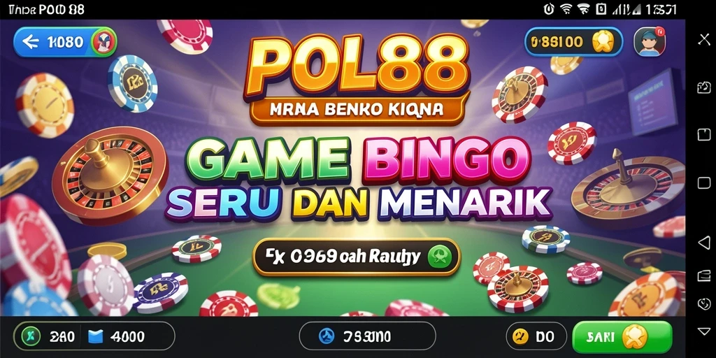 Tampilan seru gameplay Bingo di POL88 dengan berbagai pilihan kartu.
