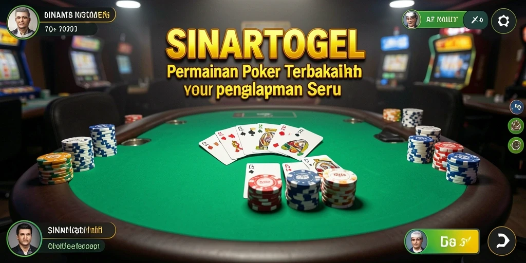 Tampilan menarik gameplay Poker yang seru dan menantang.