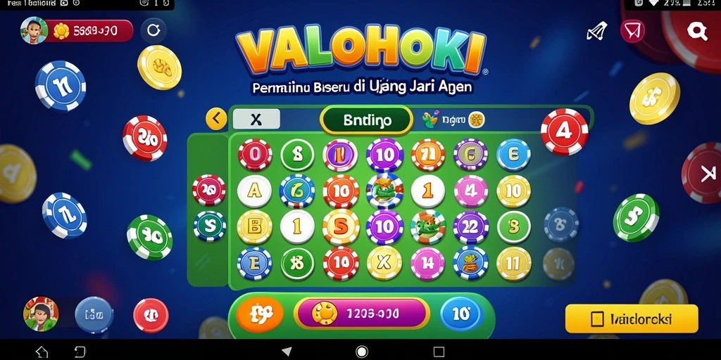 Tampilan screenshot menunjukkan keseruan permainan Bingo di VALOHOKI.