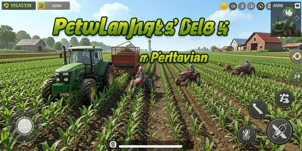 Tampilan gameplay mengagumkan dalam VEGAS338 dengan berbagai tanaman dan hewan.