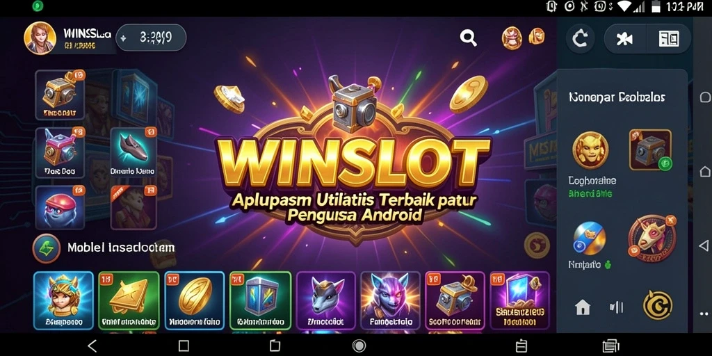 Tampilan antarmuka aplikasi WINSLOT yang intuitif dan menarik.